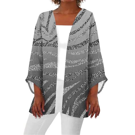 JULMCOMO Womens Spring Cardigan Loose Fashion Kimono Cardigan Long