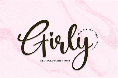 Girly Font by andikastudio · Creative Fabrica