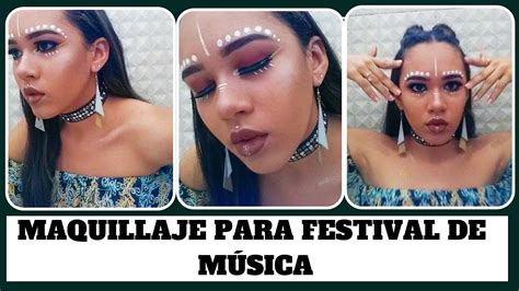 Maquillaje Para Festival De MÚsica Coachella Edc Conciertos Electronica Nahoalexa