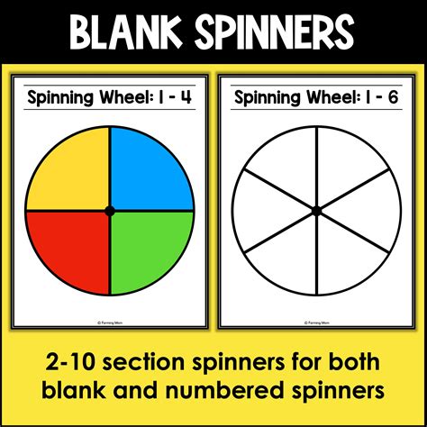 Game Board Spinner Printable Bundle - Etsy