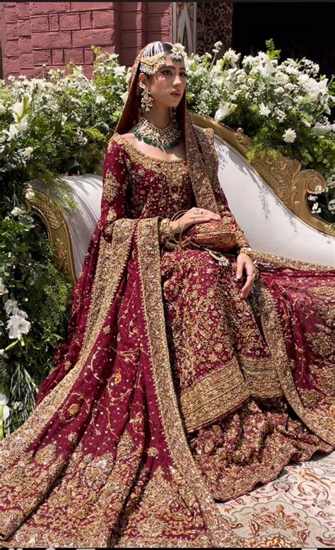 Baraat Bride Dress Inspo In 2024 Pakistani Bridal Wear Red Bridal