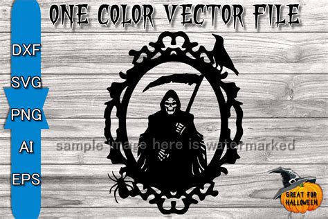 Grim Reaper Svg Cutting File Grim Reaper Clipart Creepy Etsy Australia