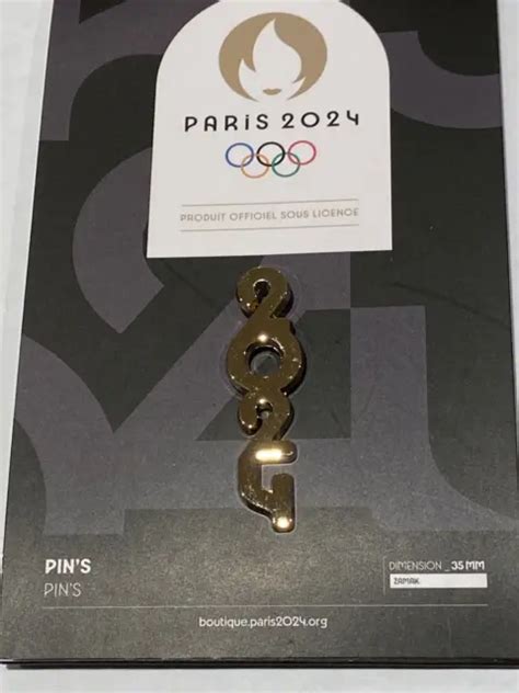 Paris 2024 Olympic Gold 2024 Pin Badge Official Merchandise Eur 837