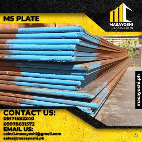 Ms Plate 200mmx4x8 Steel Plate Metal Plate Mild Steel