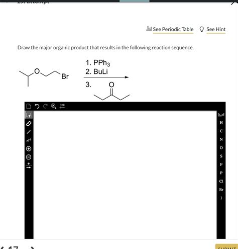 Solved Draw The Major Organic Product That Results In The