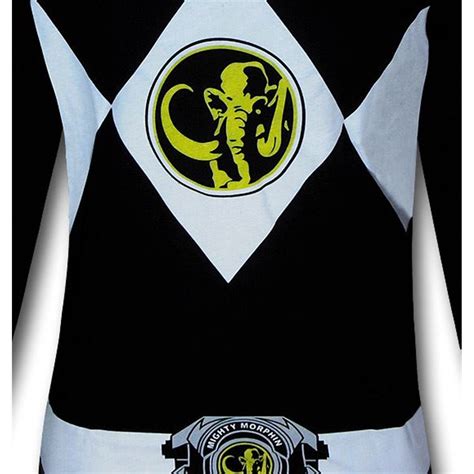 Power Ranger Black Ranger Long Sleeve T Shirt