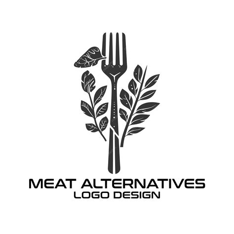 Premium Vector | Meat Alternatives Vector Logo Design