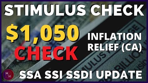 Social Security Update Stimulus Checks Inflation Relief For