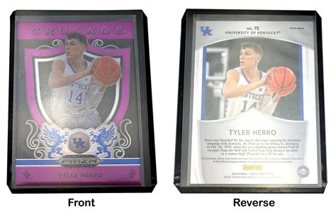 2019 Tyler Herro Prizm Draft Picks Purple Crusade Rookie Card 75