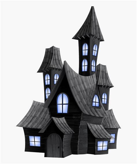 Haunted Castle Clipart - Creepy Haunted House Png , Free Transparent Clipart - ClipartKey