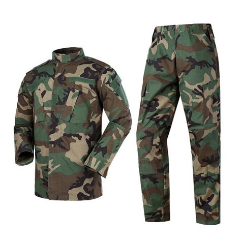 ACU Woodland Army Combat Military Camouflage Uniform High Density