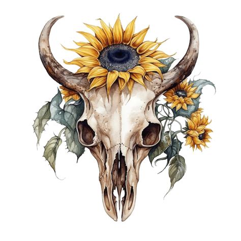 Cow Skull With Flowers Meaning | Best Flower Site