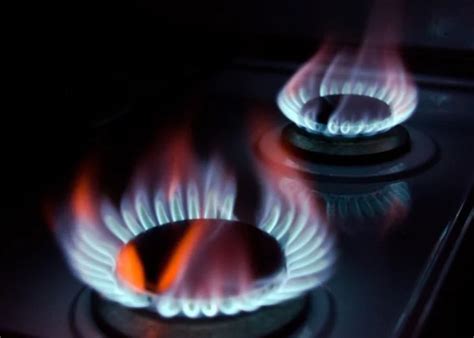 Blue Flames Of A Burning Natural Gas Stock Image Everypixel