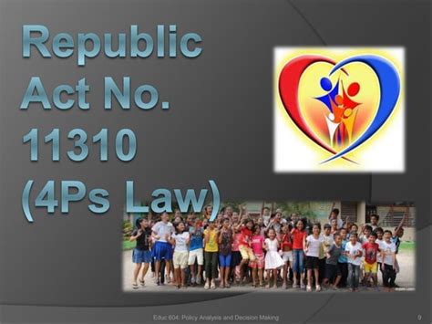 Pantawid Pamilyang Pilipino Program Law Ra 11310 Ppt