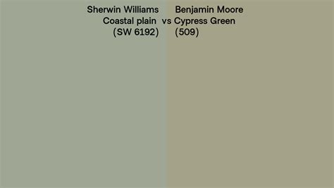 Sherwin Williams Coastal Plain SW 6192 Vs Benjamin Moore Cypress