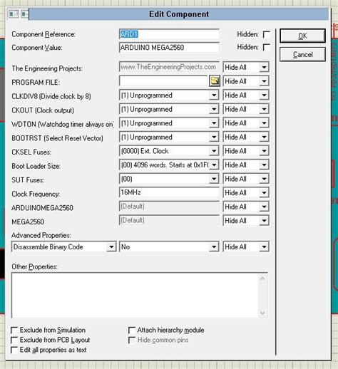 Arduino Mega Library For Proteus The Engineering Projects