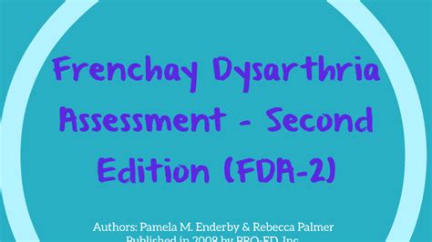 Frenchay Dysarthria Assessment By Kelli O Hanlon On Prezi