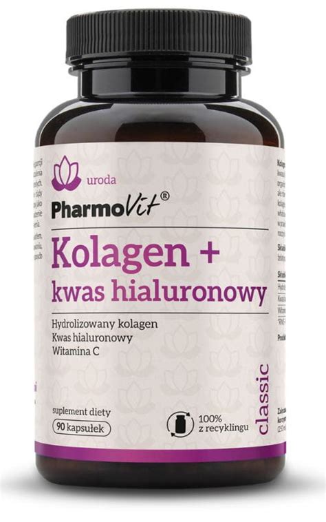 Kolagen kwas hialuronowy 90 kapsułek Pharmovit Classic Skład Cena