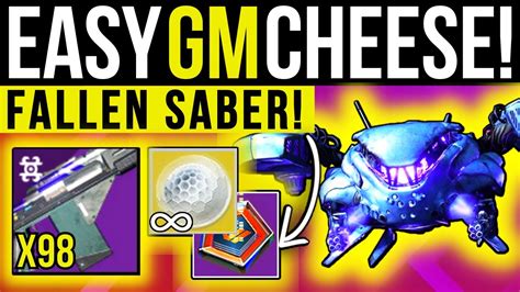 This Grandmaster Cheese Is Insane Solo Farm Fallen Saber Nightfall