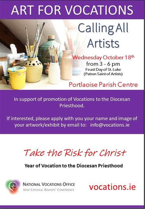 Art Workshop October 18th In Portlaoise Parish Centre Diocese Of