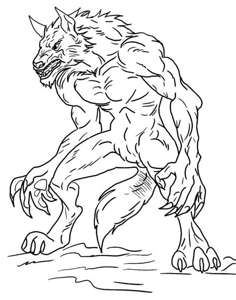 Lobisomem Para Imprimir - Desenhos do Lobisomem para colorir - Bora Colorir