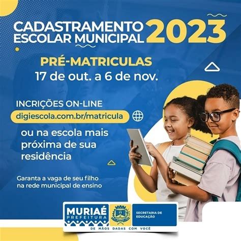 Cadastramento Escolar Pré Matrículas Abertas Para 2023 Na Rede