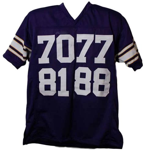 Purple People Eaters Autographed Minnesota Vikings Custom XL Jersey JSA ...