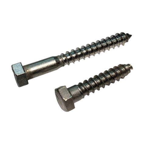 38 Lag Bolts 316 Stainless Steel Lag Screws 38 X 1 Inch Qty 25
