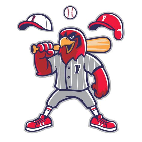 baseball falcon mascot 20630509 Vector Art at Vecteezy