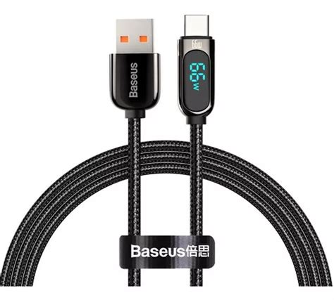 Cabo Usb Tipo C 66w Turbo Digital 1 Metros Reforçado Baseus MercadoLivre