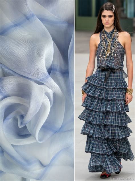 Шифон Италия в голубую клетку купить в интернет-магазине Ярмарка ...