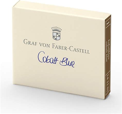 Graf Von Faber Castell Cartuchos De Tinta Caja De Azul Cobalto