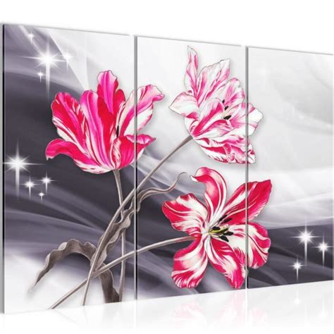 Runa Art Tableau D Coration Murale Fleurs De Tulipes X Cm