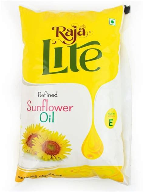 Litre Raja Lite Refined Sunflower Oil Packaging Type Pouched At