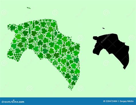 Mapa De Colagem De Vinhos E Uvas Na Província De Groningen Ilustração