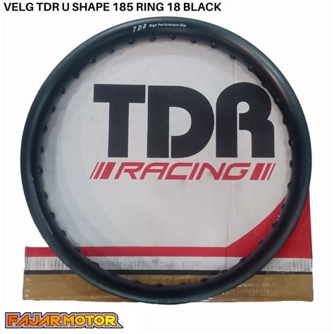 Jual PROMO VELG TDR U SHAPE 185 RING 18 BLACK GOLD TITANIUM Shopee