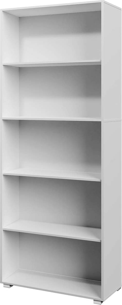 Casaria Boekenkast Vela 5 Vakken Verstelbaar 190x60x28 Cm Wit Bol