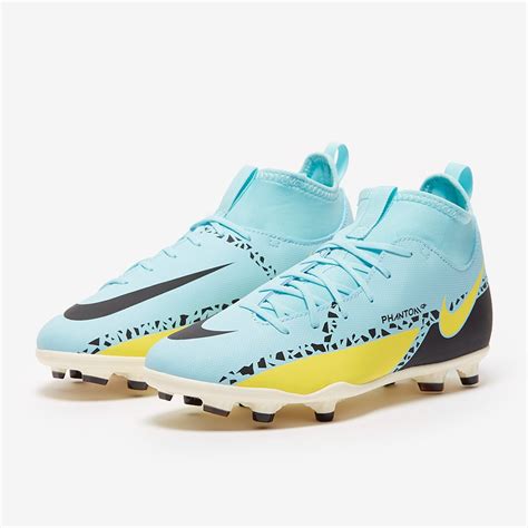 Nike Kids Phantom GT II Club DF FG/MG - Glacier Ice/Black/Yellow Strike ...