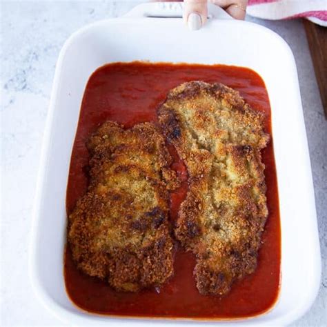 Veal Parmesan • Classic Veal Parmigiana {Video} • Two Purple Figs