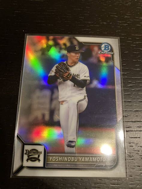 【未使用】2022 Topps Chrome Npb Bowman オリックスバファローズ ロサンゼルスドジャース 山本由伸 18