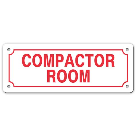 Compactor Room Sign My Sign Station