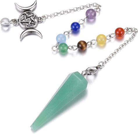 Amazon GEHECRST Natural Green Aventurine Crystal Pendulum For