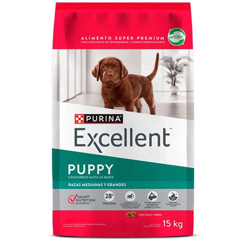 Purina Excellent® Cachorros Razas Medianas Y Grandes 15kg Novapetcl