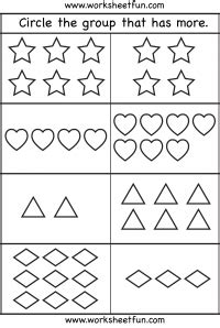 Number – More or Less / FREE Printable Worksheets – Worksheetfun