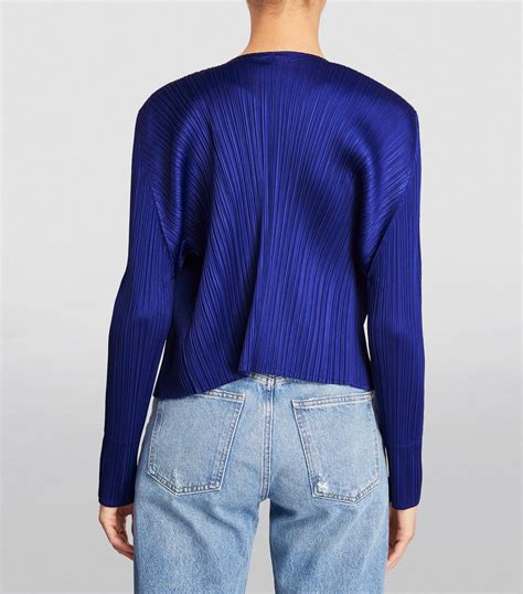 Pleats Please Issey Miyake Pleated Monthly Colors July Cardigan