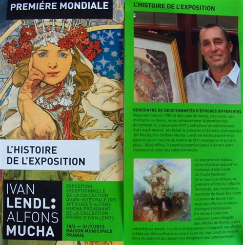 ムハミュシャに浸った一日 Alfons Mucha collection de Ivan Lendl Sachan in