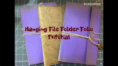 Hanging File Folder Folio Tutorial Youtube