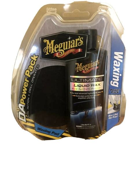 Meguiars Da Power System Pack Ultimate Liquid Wax Polish 4 Oz G3503