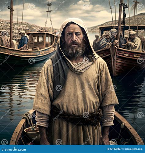 Jesus By The Sea Of Galilee. AI Generative. Stock Photo | CartoonDealer