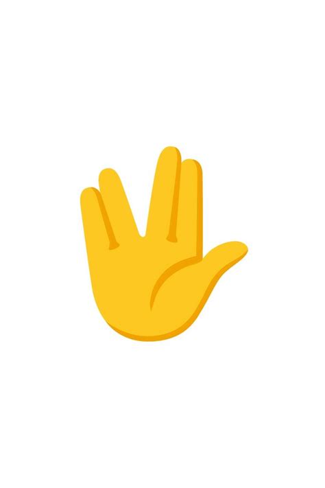 🖖 Vulcan Salute Emoji In 2024 Emoji Salute Star Trek Series